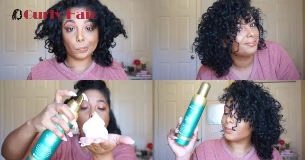 Applying Mousse On Curly Hair