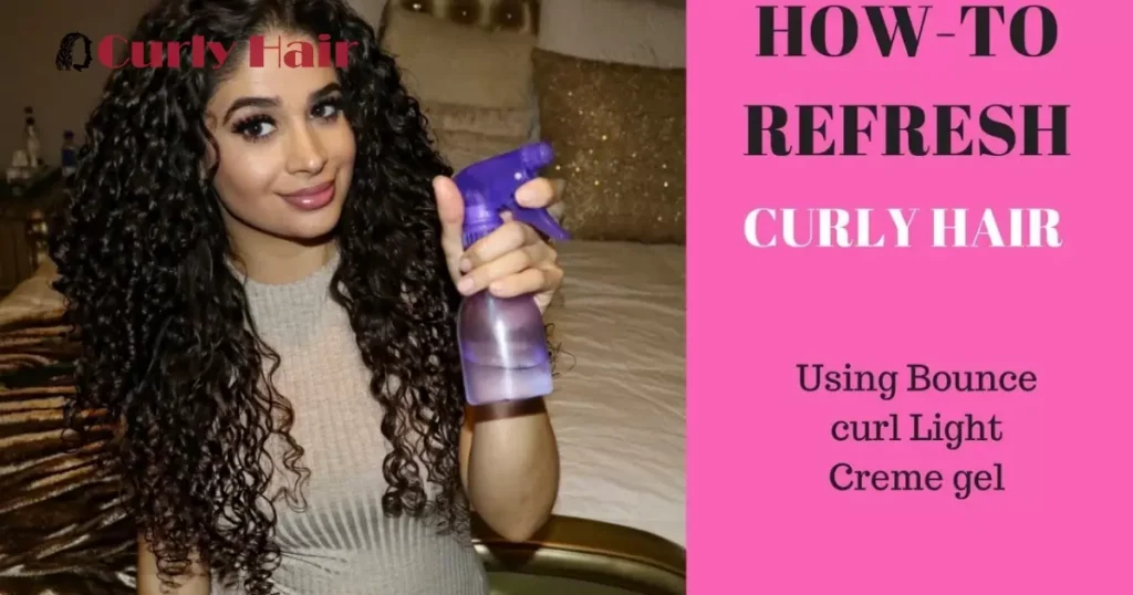 Using Curl Cream for Refreshing Curls