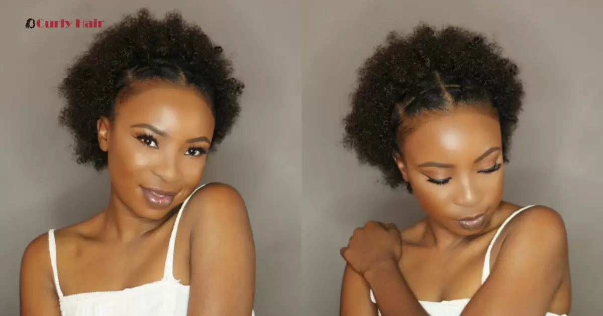 How To Style Short Afro Hair- At Home