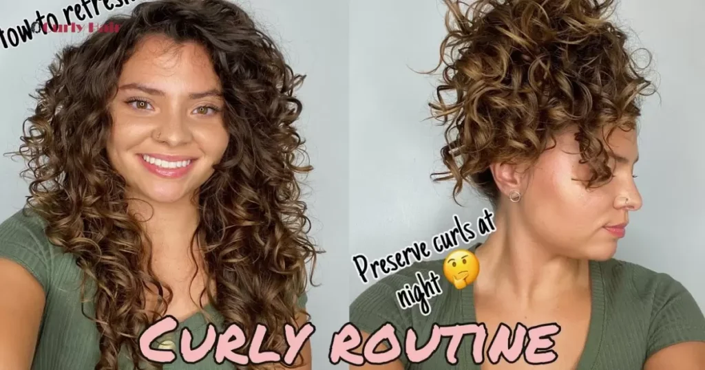 Refreshing Curls After Pineappling