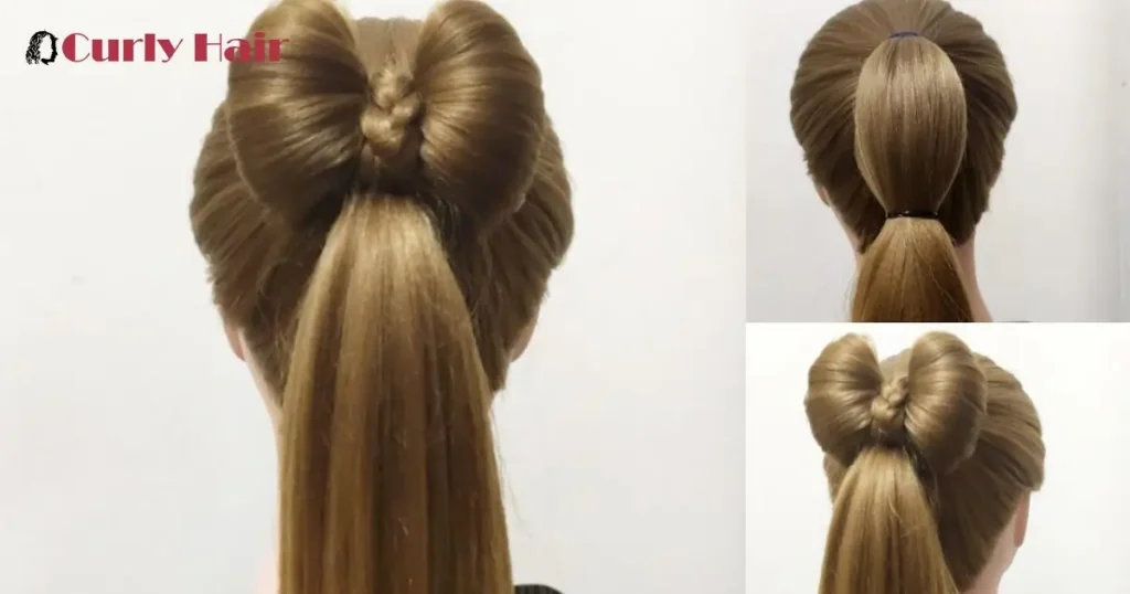 Curly Ponytail with a Bow