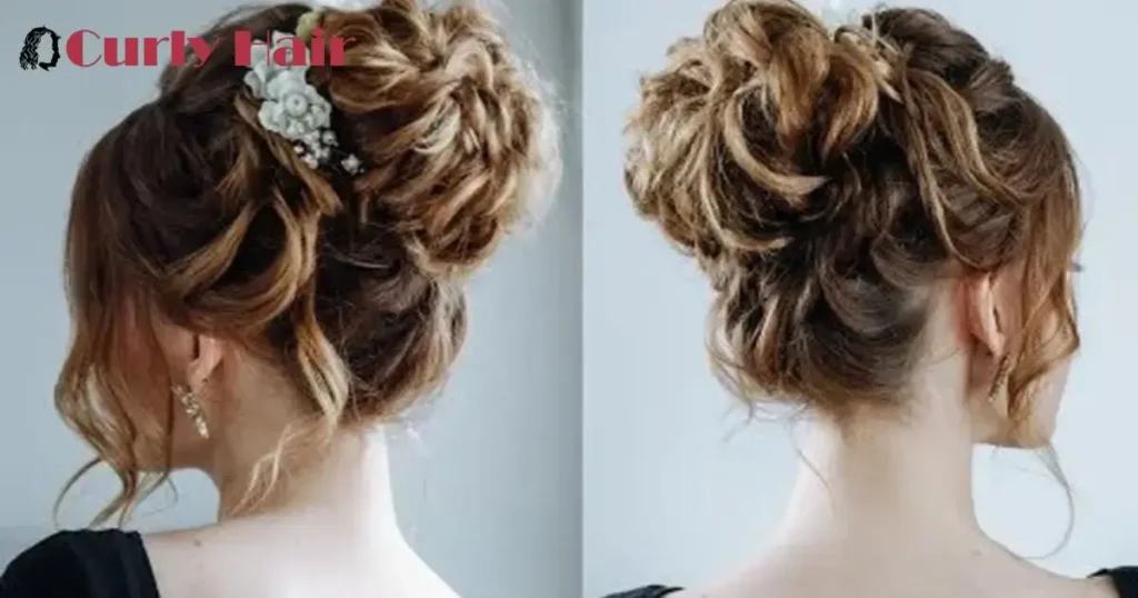 Messy Curly Bun